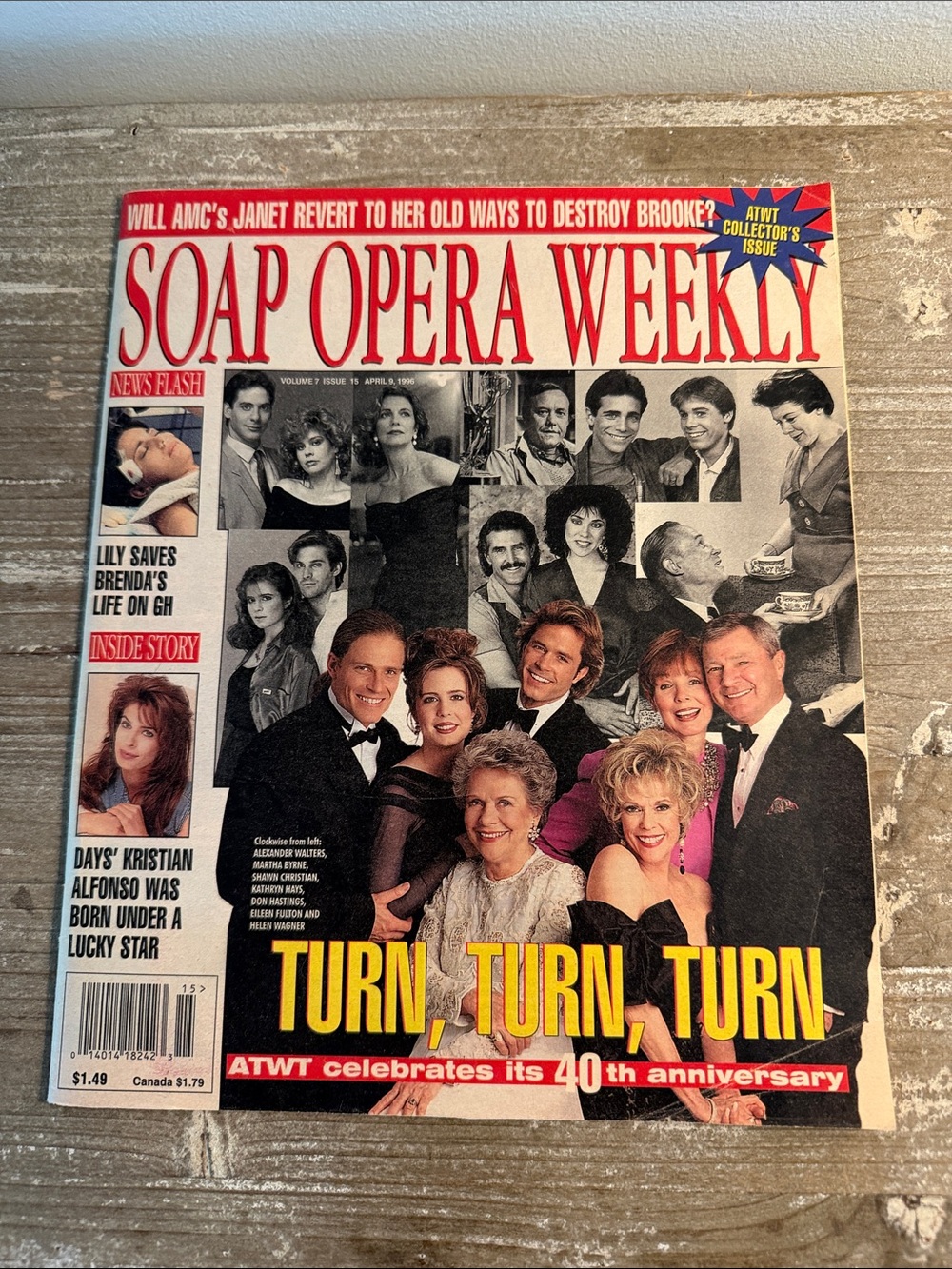 Soap Opera Weekly April 1996 As The World Turns